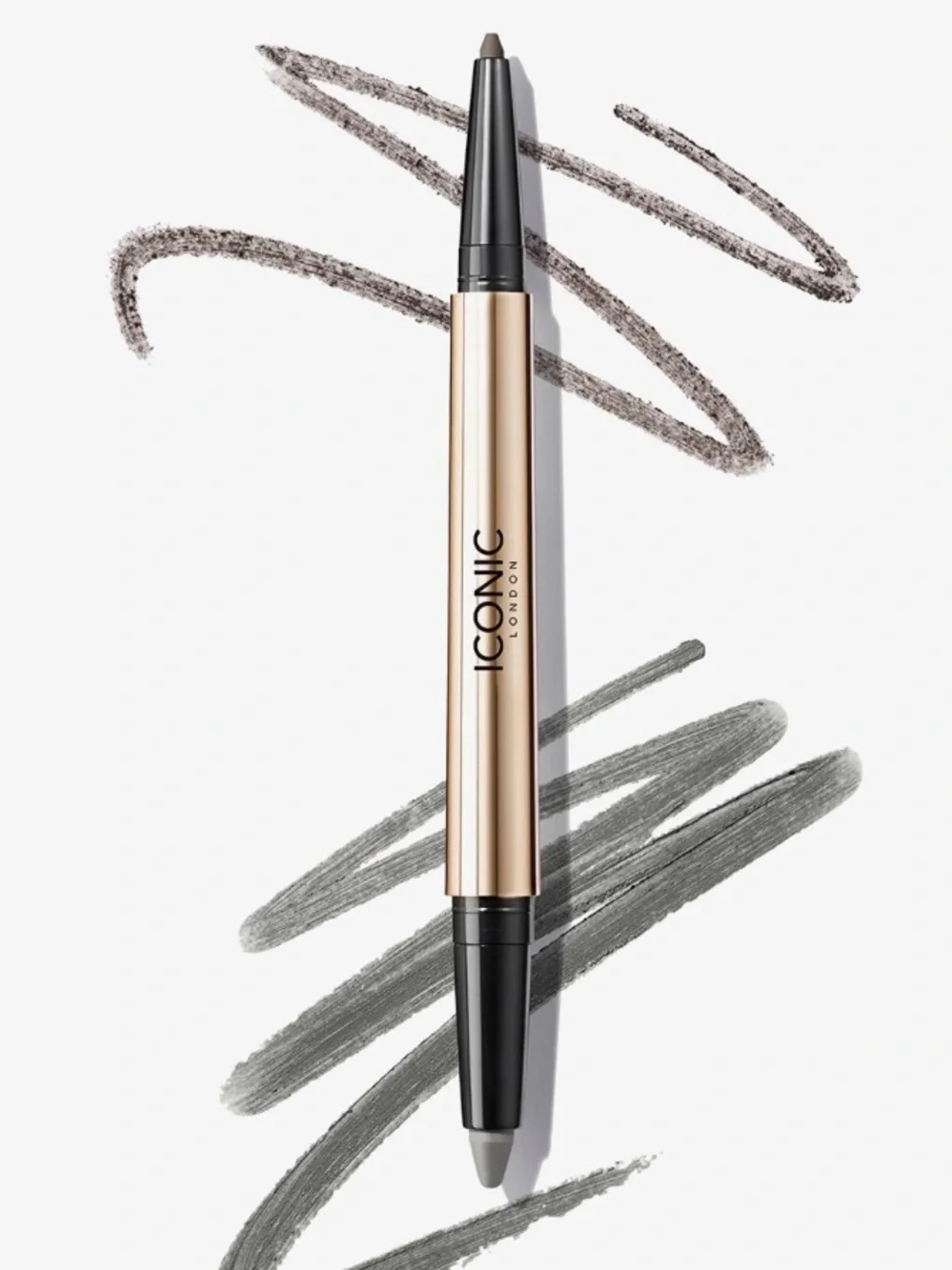 ICONIC London SMOKEY EYE DUO KAJAL EYELINER in Ash Grey 0.85g/0.2g BRAND NEW